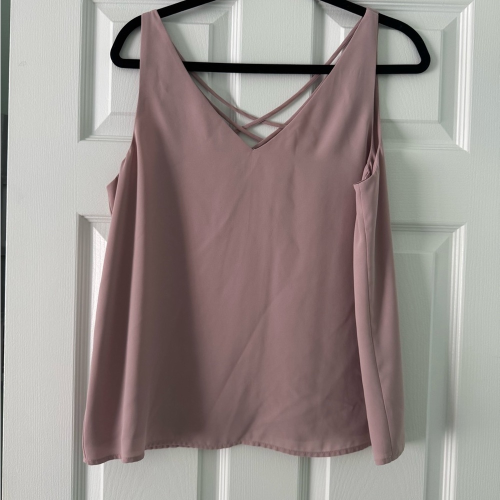 Women's Mauve Sleeveless Top